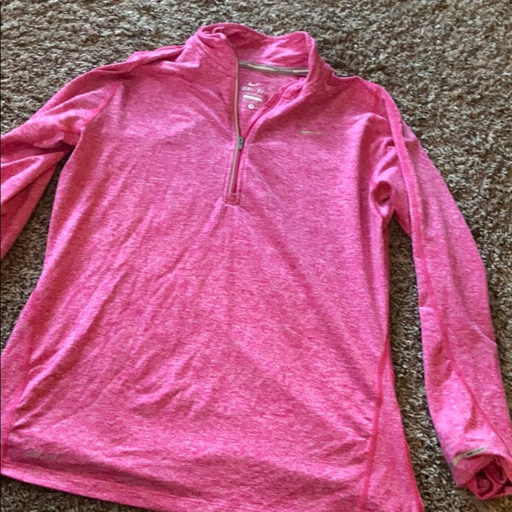 Pink Nike Dri-Fit Quarter Zip